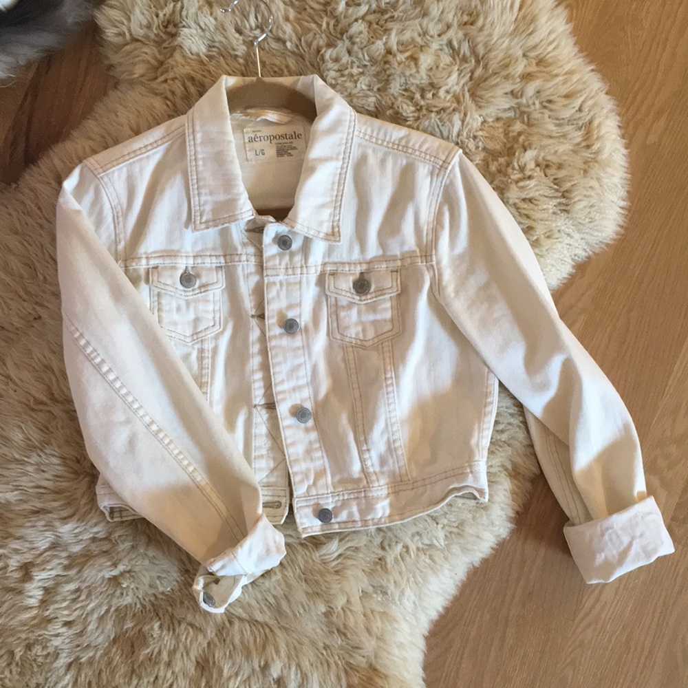 White jean jacket